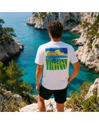 T-shirt Pique Nique Marseille in cotone bianco