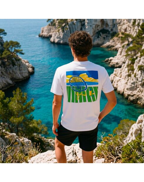 T-shirt Pique Nique Marseille in cotone bianco