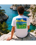T-shirt Pique Nique Marseille in cotone bianco