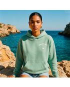 Ibiza mintkleurige katoenen hoodie