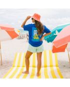 T-shirt Miami in cotone blu royal