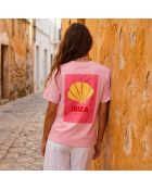 Baumwoll-T-Shirt Ibiza in Rosa