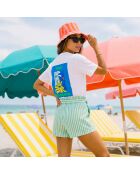 Weißes Baumwoll-T-Shirt Miami