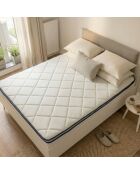 Surmatelas 2 en 1 ThermoCool bleu - 90 x 200 cm