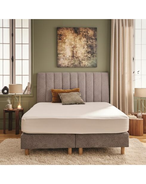 Protège-matelas imperméable et respirant Tencel blanc - 180 x 200 cm