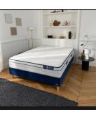 Lot de 2 Matelas Twins Bed Platinum connectables avec ressorts ensachés blancs - 100 x 200 cm