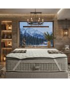 Surmatelas 2 en 1 Top Fresh bleu - 140 x 200 cm