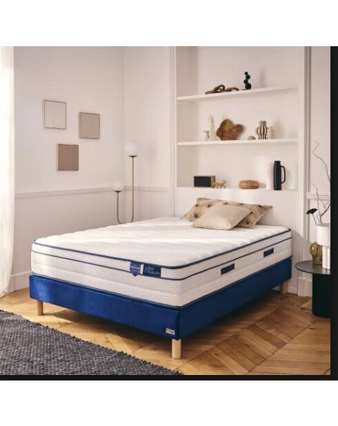 Matelas Bed Platinium en ressorts ensachés blanc - 160 x 200 cm
