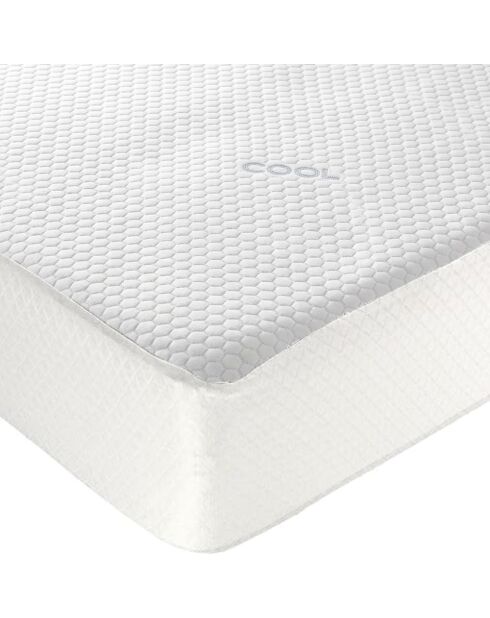 Protège-matelas Cool rafraîchissant blanc - 140 x 190 cm