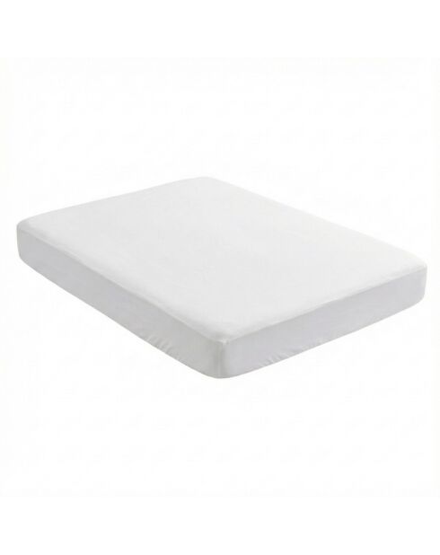 Protège-matelas imperméable et respirant Tencel blanc - 90 x 200 cm