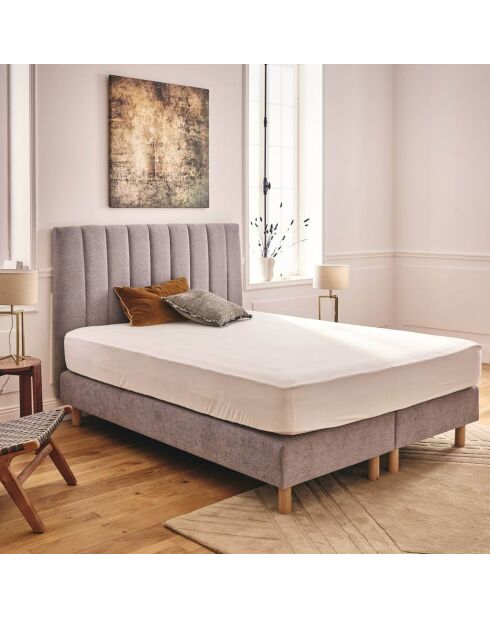 Protège-matelas imperméable et respirant Tencel blanc - 90 x 200 cm