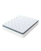 Surmatelas 2 en 1 ThermoCool bleu - 200 x 200 cm