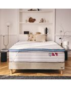 Surmatelas 2 en 1 ThermoCool bleu - 200 x 200 cm