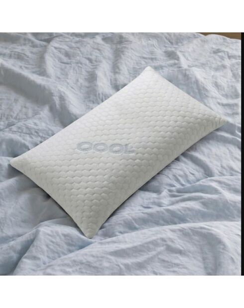 Oreiller Cool mémoire de forme rafraîchissant blanc