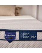 Lot de 2 Matelas Twins Bed Platinum connectables avec ressorts ensachés blancs – 80 x 200 cm