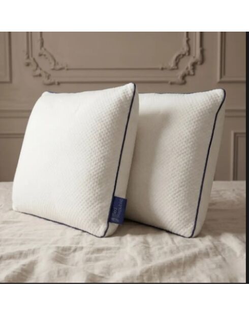 Set de 2 oreillers Bed Republic mémoire de forme confort équilibré ou moyen blancs