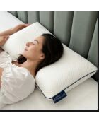 Set de 2 oreillers Bed Republic mémoire de forme confort équilibré ou moyen blancs