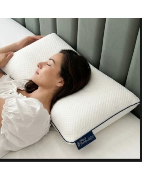 Set de 2 oreillers Bed Republic mémoire de forme confort équilibré ou moyen blancs