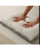 Oreiller en coton Original 3 en 1 ajustable en hauteur et dureté blanc
