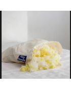 Oreiller en coton Original 3 en 1 ajustable en hauteur et dureté blanc