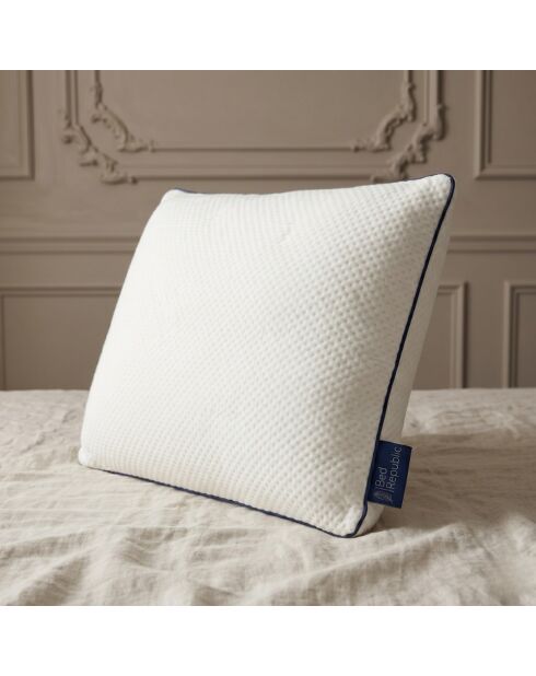 Oreiller Bed Republic mémoire de forme confort équilibré et ferme blanc