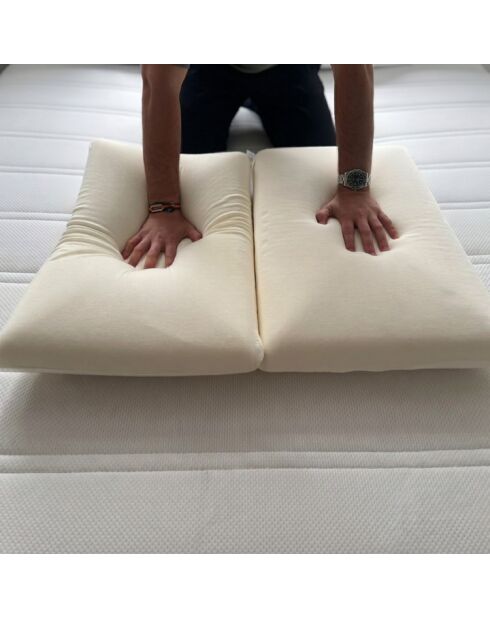 Oreiller Bed Republic mémoire de forme confort équilibré et ferme blanc