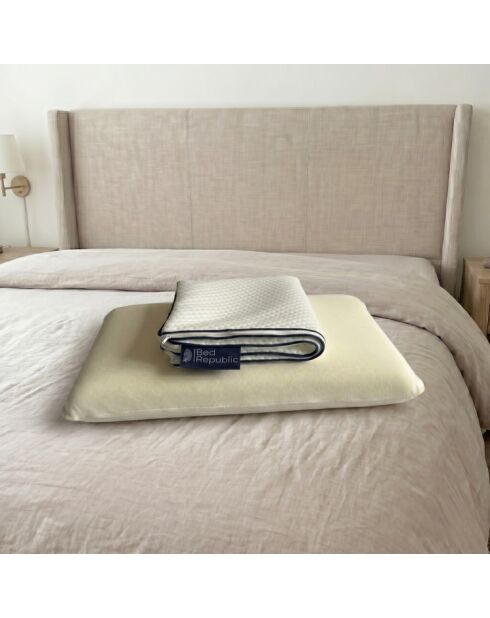 Oreiller Bed Republic mémoire de forme confort équilibré et ferme blanc