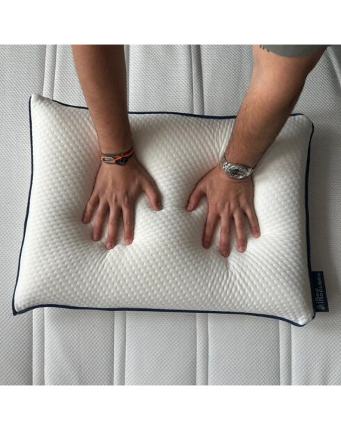 Oreiller Bed Republic mémoire de forme confort équilibré et ferme blanc
