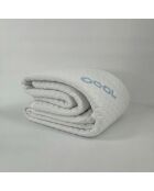 Protège-matelas Cool rafraîchissant blanc - 80 x 200 cm