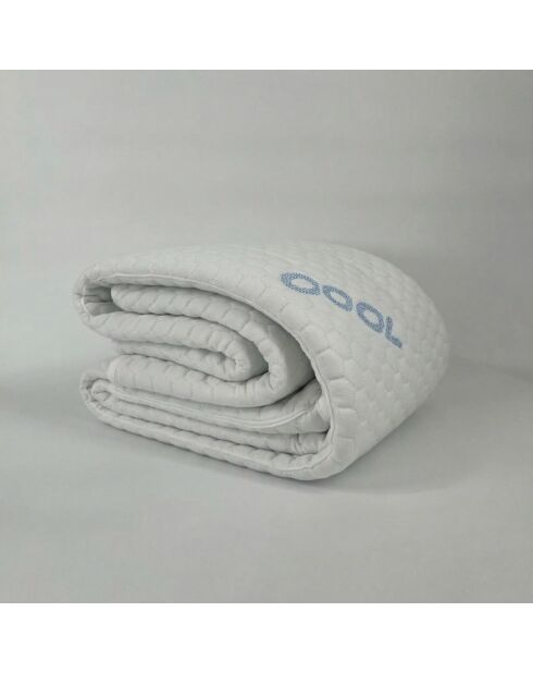 Protège-matelas Cool rafraîchissant blanc - 80 x 200 cm