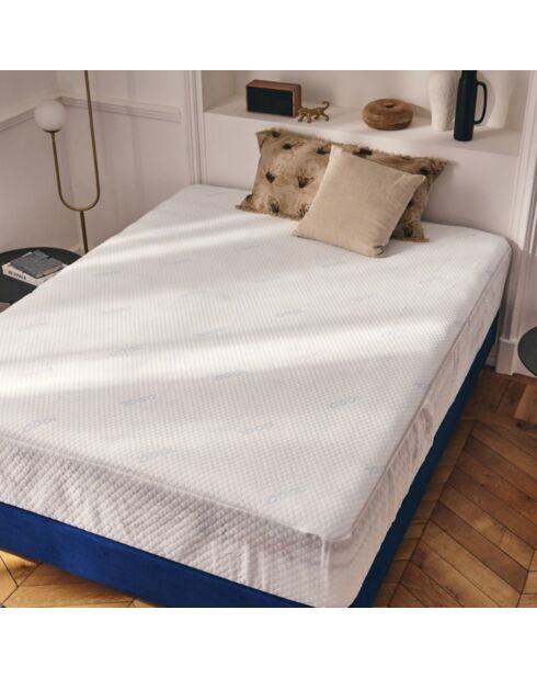 Protège-matelas Cool rafraîchissant blanc - 80 x 200 cm