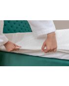 Protège-matelas Cool rafraîchissant blanc - 80 x 200 cm