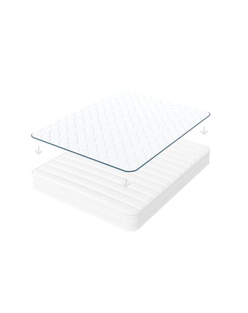 Surmatelas 2 en 1 Top Fresh bleu - 90 x 190 cm