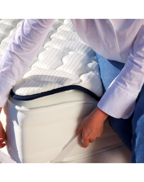 Surmatelas 2 en 1 Top Fresh bleu - 90 x 190 cm