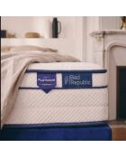 Lot de 2 Matelas Twins Bed Platinum connectables avec ressorts ensachés blancs - 90 x 200 cm