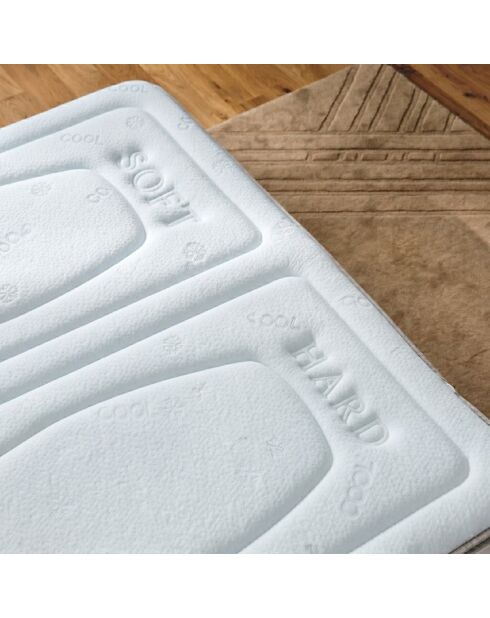 Surmatelas Reasons Couples Fresh blanc - 200 x 200 cm
