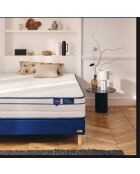 Matelas Bed Platinium en ressorts ensachés blanc - 90 x 190 cm
