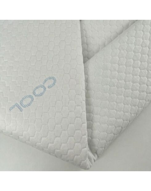 Protège-matelas Cool rafraîchissant blanc - 200 x 200 cm