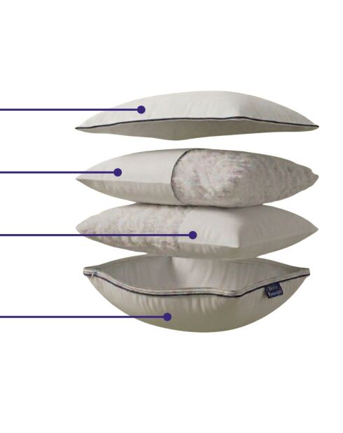 Set 2 Oreillers en coton Original blancs