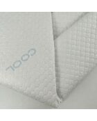 Protège-matelas Cool rafraîchissant blanc - 90 x 190 cm