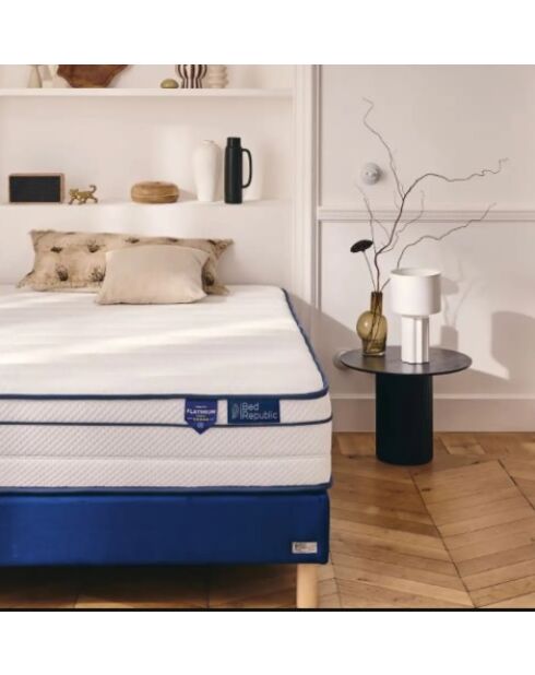 Matelas Bed Platinium Fresh avec ressorts ensachés blanc - 180 x 200 cm