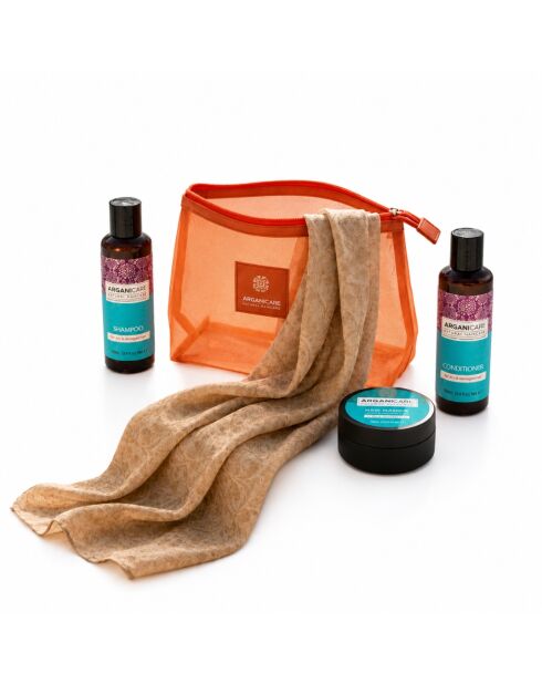 Kit da viaggio Summer Glow con argan e burro di karitè - 5 pezzi
