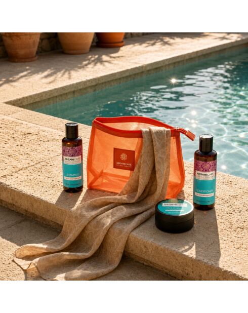 Kit da viaggio Summer Glow con argan e burro di karitè - 5 pezzi