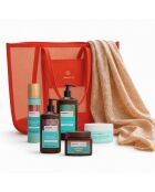 Summer Glow Beach Kit Curly Hair Essentials - Reparierende Pflege mit Arganöl und Sheabutter - 7 Stück