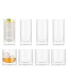 4 doppelwandige Whiskygläser & 4 doppelwandige Gin & Tonic-Gläser, - 0,3/0,28 l