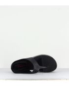 Tongs en cuir Coaster noirs