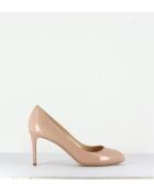 Escarpins en cuir 2592N nude - Talon 7,5 cm