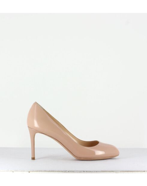 Escarpins en cuir 2592N nude - Talon 7,5 cm