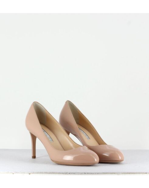 Escarpins en cuir 2592N nude - Talon 7,5 cm