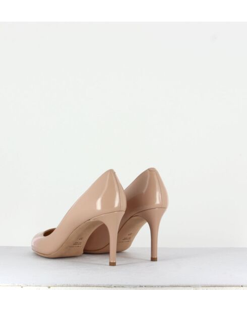 Escarpins en cuir 2592N nude - Talon 7,5 cm
